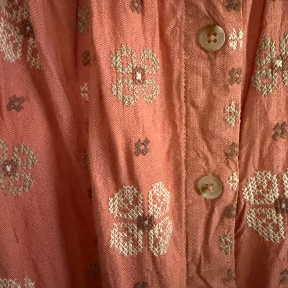 Torrid Embroidered Button-Down Blouse - image 2